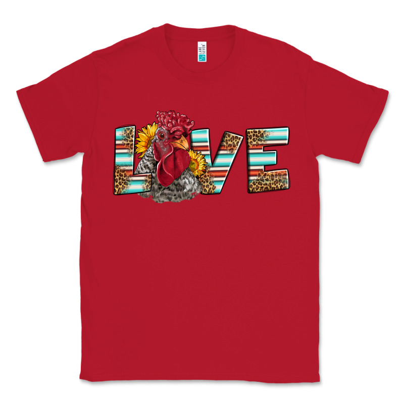 Love Rooster Head Classic Tee by LillyAllenDesigns | Teevron