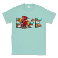 Seafoam love rooster head Classic Tee - LillyAllenDesigns
