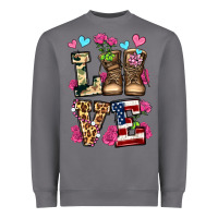 Storm love valentine's day army boots olivia Heavyweight Sweatshirt - OliviaCreatesArt
