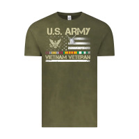 Vintage Olive Vietnam Veteran Shirt US Army Veteran Day Women Me Vintage Tee - tuanDangUi