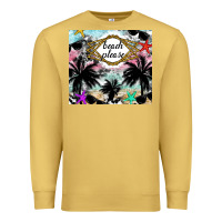 Antique Gold Beach Please Premium Sweatshirt - CowhideDigitalArt