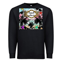 Black Beach Please Premium Sweatshirt - CowhideDigitalArt