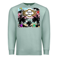 Seafoam Beach Please Premium Sweatshirt - CowhideDigitalArt