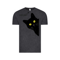 Vintage Black black cat day halloween black cat meow Vintage Tee - tuanDangUi