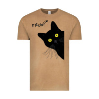 Vintage Camel black cat day halloween black cat meow Vintage Tee - tuanDangUi