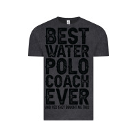 Vintage Black Best Coach Ever And Bought Me This Water Polo Coac Vintage Tee - tuanDangUi