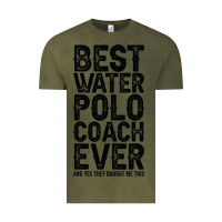 Vintage Olive Best Coach Ever And Bought Me This Water Polo Coac Vintage Tee - tuanDangUi