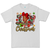 Dove Grey christmas joy black woman Premium Tee - MaliasSmallBusiness