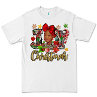 White christmas joy black woman Premium Tee - MaliasSmallBusiness