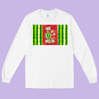 One In A Melon Long Sleeve Tee Designed By Tumblerdesignbyshophia