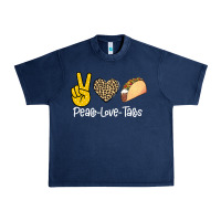 Navy Peace Love Tacos Urban Heavy Tee - Bettercallsaul