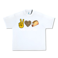 White Peace Love Tacos Urban Heavy Tee - Bettercallsaul