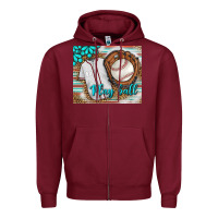 Burgundy Baseball Play Ball With Leopard Mousepad Zipper Hoodie - BundleAndBundleShop
