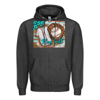 Charcoal Heather Baseball Play Ball With Leopard Mousepad Zipper Hoodie - BundleAndBundleShop