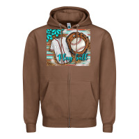 Chestnut Baseball Play Ball With Leopard Mousepad Zipper Hoodie - BundleAndBundleShop