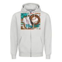 Dove Grey Baseball Play Ball With Leopard Mousepad Zipper Hoodie - BundleAndBundleShop