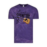 Cloud Purple Raised On Country Country Life Country Music Lover Vintage Tee - tuanDangUi