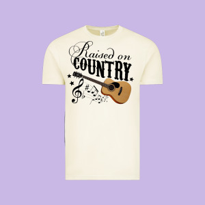 Raised On Country Country Life Country Music Lover Vintage Tee Designed By Tuandangui