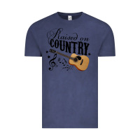 Vintage Denim Raised On Country Country Life Country Music Lover Vintage Tee - tuanDangUi