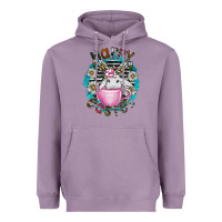 Lavender Happy Easter Heavyweight Hoodie - CowhideDigitalArt
