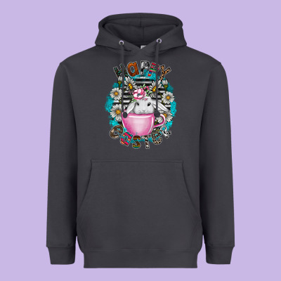 Happy Easter Heavyweight Hoodie Designed By Cowhidedigitalart