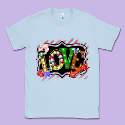 Love Frame Digital Valentines Day Classic Tee Designed By Bettercallsaul