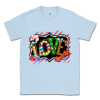 Dusty Blue love frame digital valentines day Classic Tee - Bettercallsaul