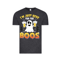 Vintage Black i'm just here for the boos halloween costume gift Vintage Tee - tuanDangUi