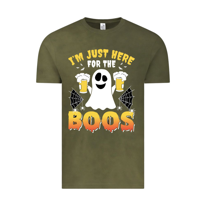 I'm Just Here For The Boos Halloween Costume Gift Vintage Tee by tuanDangUi | Teevron