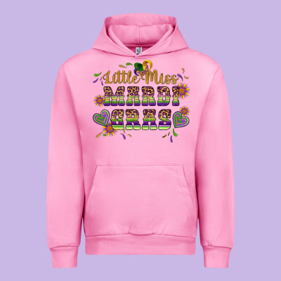Little Miss Mardi Gras Urban Hoodie Designed By Artiststas