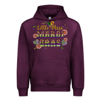 Mauve Wine little miss mardi gras Urban Hoodie - Artiststas