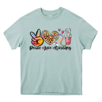 Arona peace love nursing Heavy Core Tee - MaliasSmallBusiness