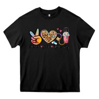 Black peace love nursing Heavy Core Tee - MaliasSmallBusiness