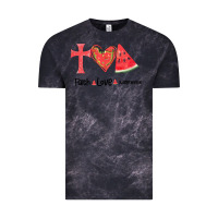 Cloud Black Faith Love Watermelon Vintage Tee - Bettercallsaul