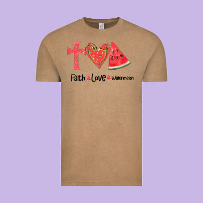 Faith Love Watermelon Vintage Tee Designed By Bettercallsaul
