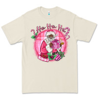 Bone ho ho ho pink black santa christmas Premium Tee - MaliasSmallBusiness