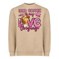 Mushroom iced coffee is my love language Heavyweight Sweatshirt - OliviaCreatesArt