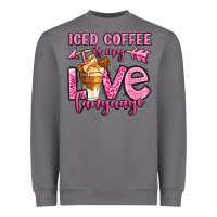 Storm iced coffee is my love language Heavyweight Sweatshirt - OliviaCreatesArt