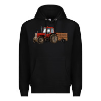 Black farm tractor Premium Hoodie - RanaPortraitStore