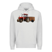 Dove Grey farm tractor Premium Hoodie - RanaPortraitStore
