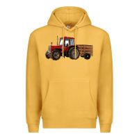 Mustard farm tractor Premium Hoodie - RanaPortraitStore