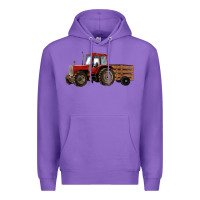Purple farm tractor Premium Hoodie - RanaPortraitStore