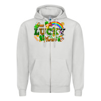 Dove Grey one lucky nurse Zipper Hoodie - FaDigitalArtStudio