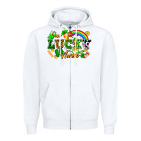 White one lucky nurse Zipper Hoodie - FaDigitalArtStudio