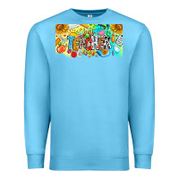 Ocean Blue Best Teacher Ever Premium Sweatshirt - CowhideDigitalArt