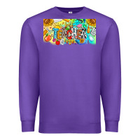 Purple Best Teacher Ever Premium Sweatshirt - CowhideDigitalArt