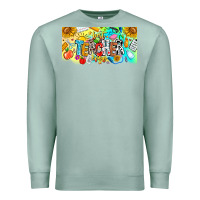 Seafoam Best Teacher Ever Premium Sweatshirt - CowhideDigitalArt