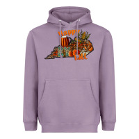 Lavender happy fall Heavyweight Hoodie - CowhideDigitalArt