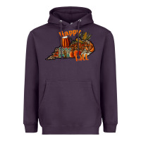 Plum happy fall Heavyweight Hoodie - CowhideDigitalArt