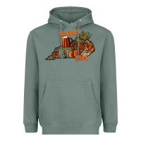 Sage happy fall Heavyweight Hoodie - CowhideDigitalArt